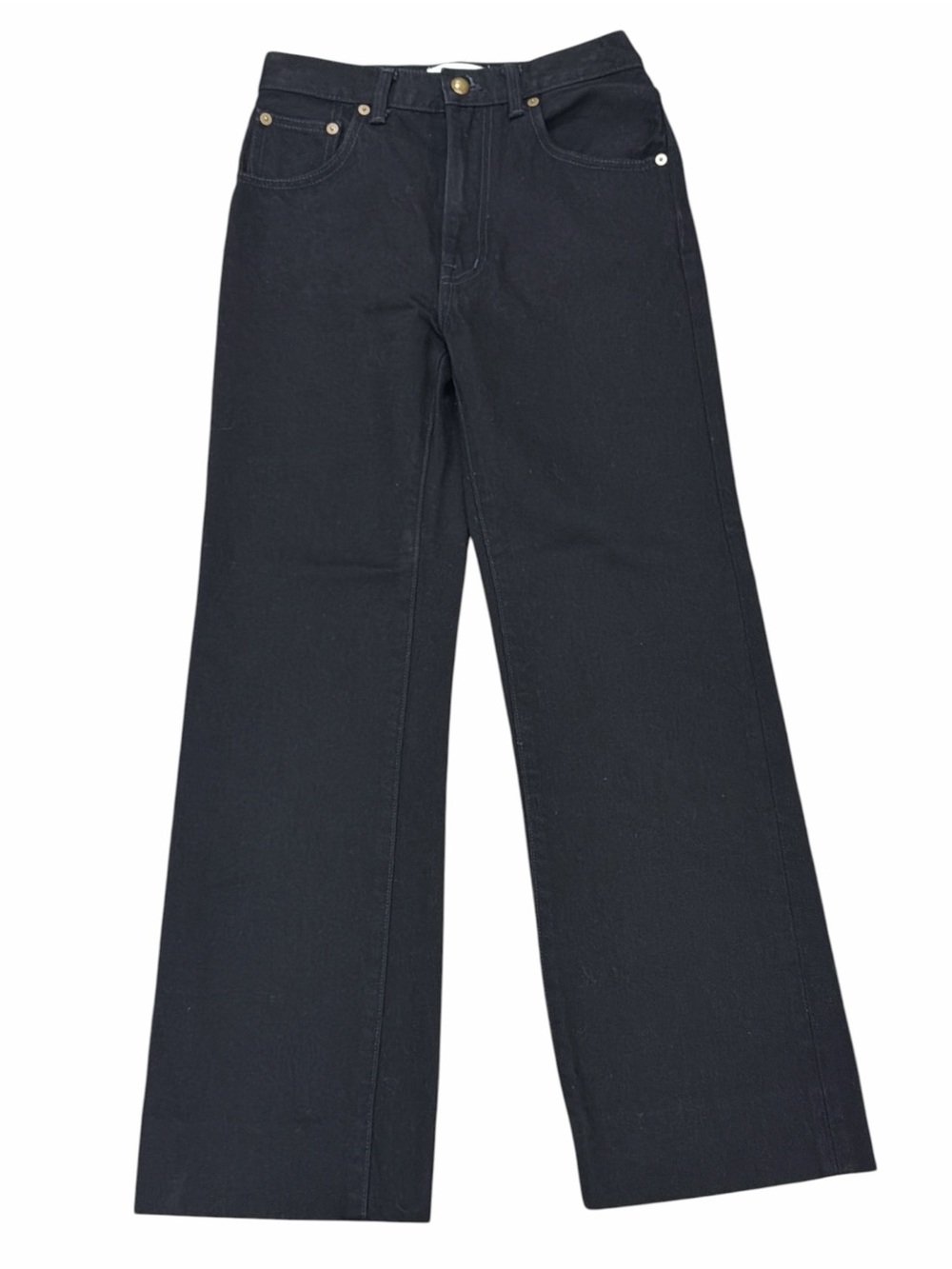 Alexa Chung Madewell Wide Leg Black Jeans